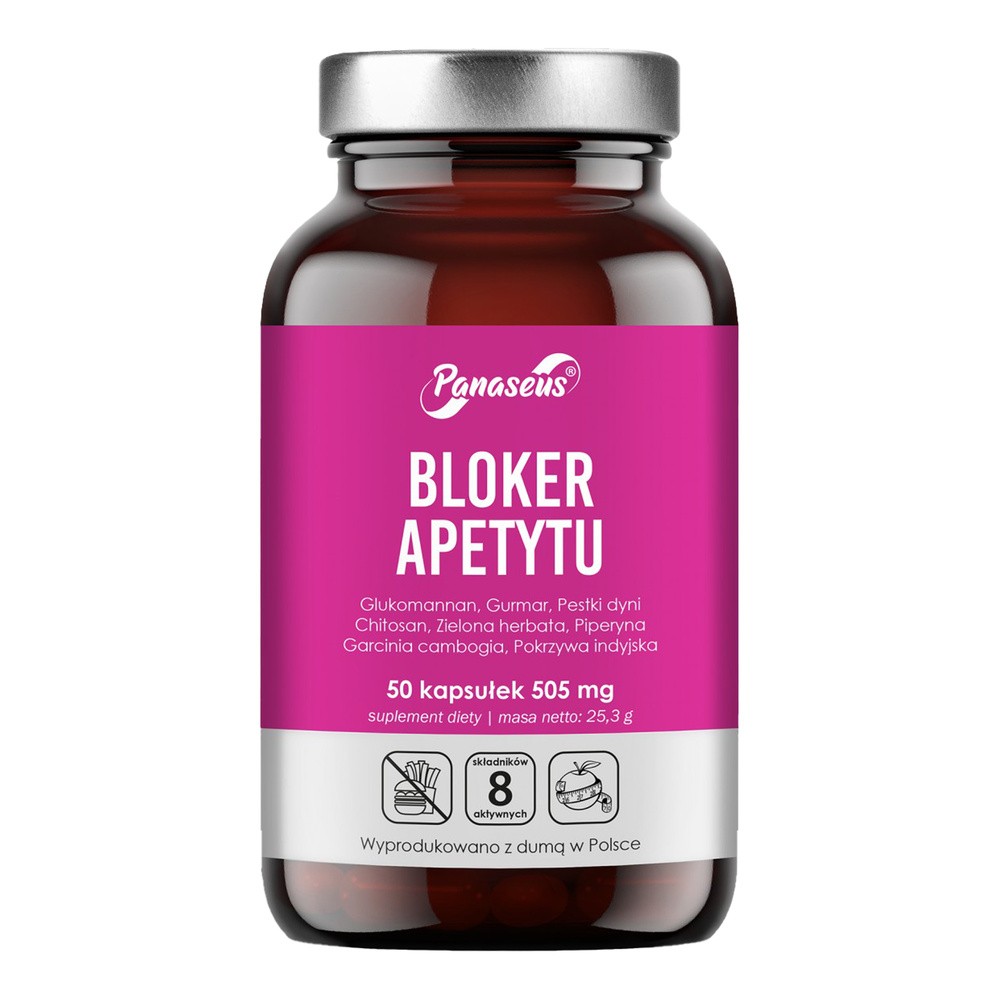 Panaseus Bloker apetytu - suplement diety 50 kaps.