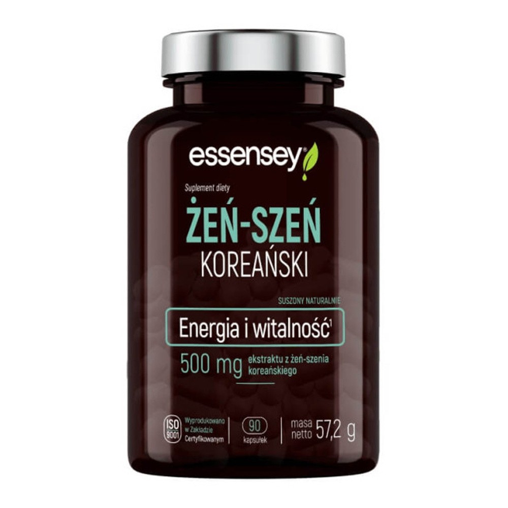 Ekstrakt żeń-szenia koreańskiego Essensey Żeń-Szeń Koreański 90 kapsułek (5902114043148)