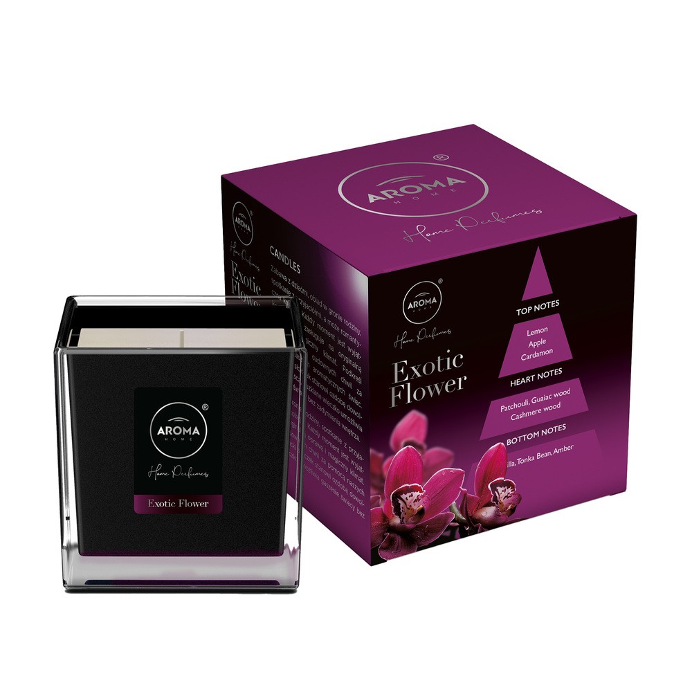 Aroma home Świeca Aroma Home Black exotic flower 155 g WG-029209