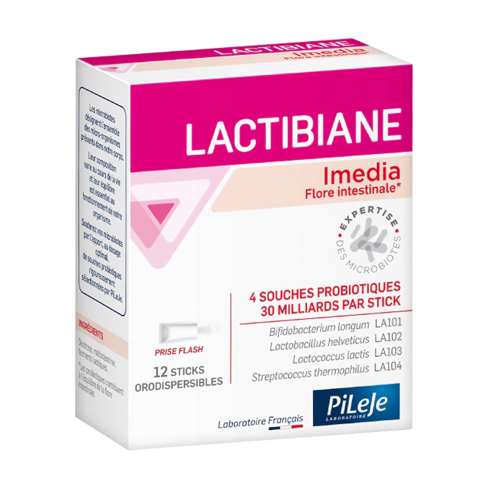 PiLeJe Lactibiane Imedia (Probiotyk, Przeciw infekcjami żołądkowo-jelitowymi) 12 Saszetek