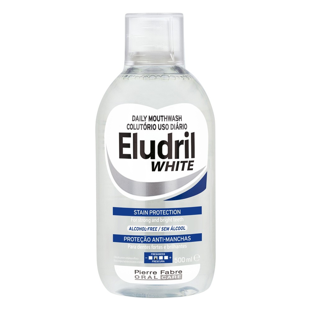 Eludril WHITE płyn do płukania jamy ustnej chroniący przed przebarwieniami 500 ml