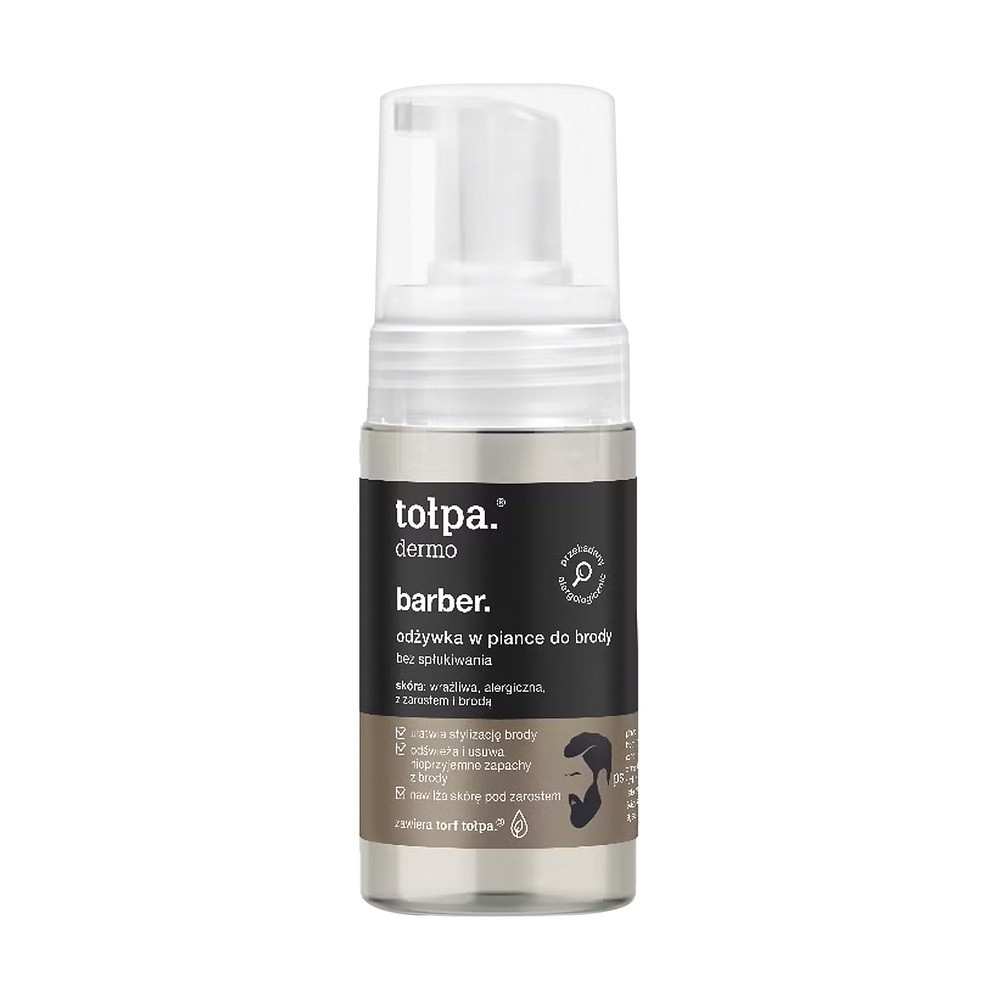TOŁPA Dermo Barber Odżywka w piance do brody - bez spłukiwania, 100ml