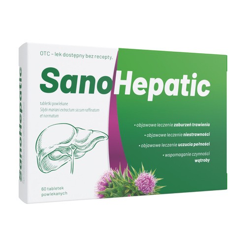 SanoHepatic, 60 tabl. powl.