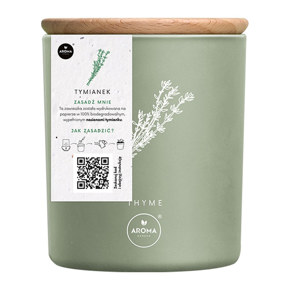 MTM, Aroma Garden, Naturalna świeca zapachowa Fresh Herbs Thyme, 150 g