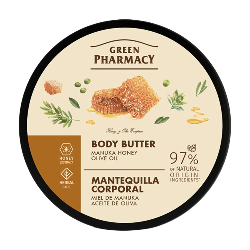 GREEN PHARMACY Multi Masło do ciała Miód manuka i Oliwa z oliwek 200 ml