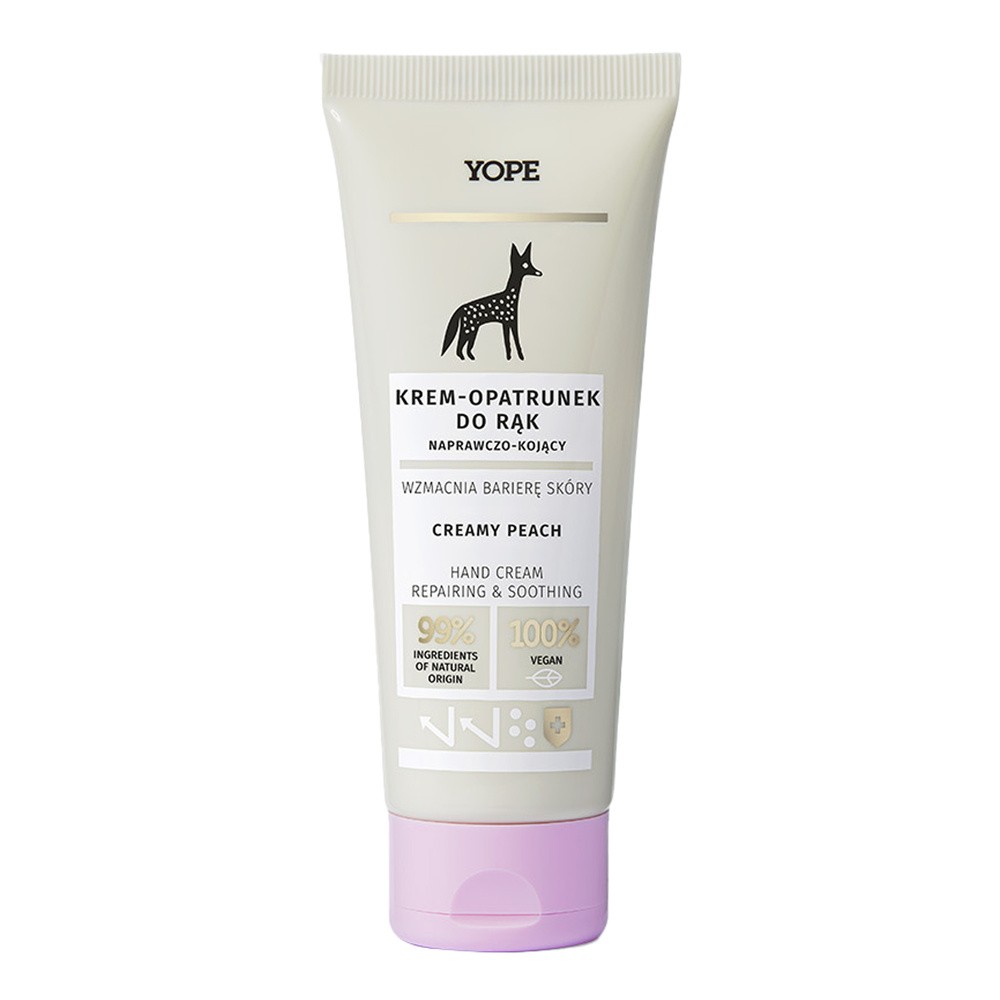 Yope Creamy Peach, krem-opatrunek do rąk, 50ml