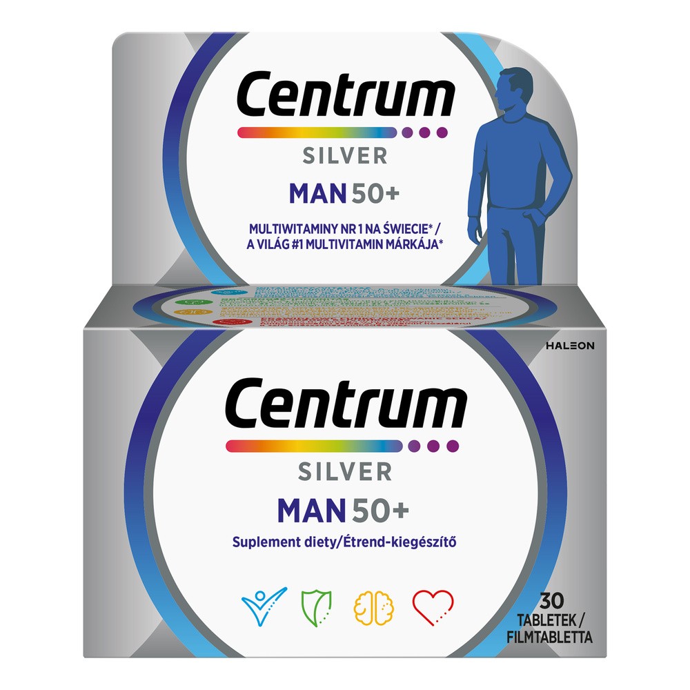 CENTRUM On 50+ Witaminy I Minerały Dla Mężczyzn 50+ Suplement Diety 30 Tabletek