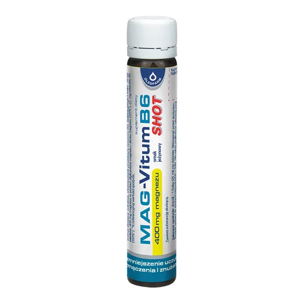 Mag-Vitum B6, shot, smak jeżynowy, 25 ml
