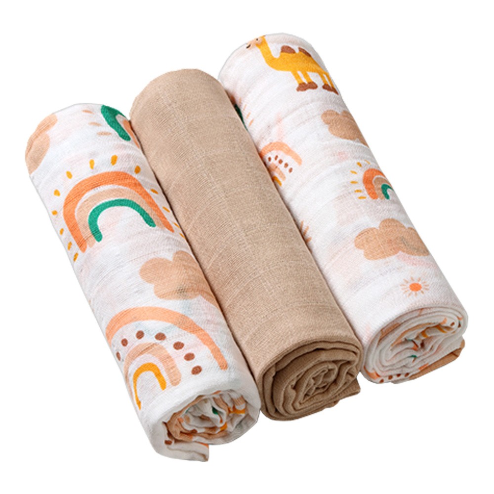 BabyOno Pieluszki Muślinowe Super Miękkie 3szt 70x70 348/08