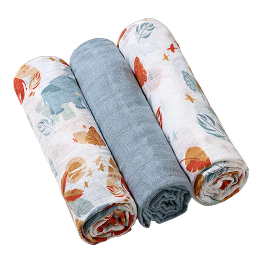 BabyOno Pieluszki muślinowe Super miękkie Błękitne
