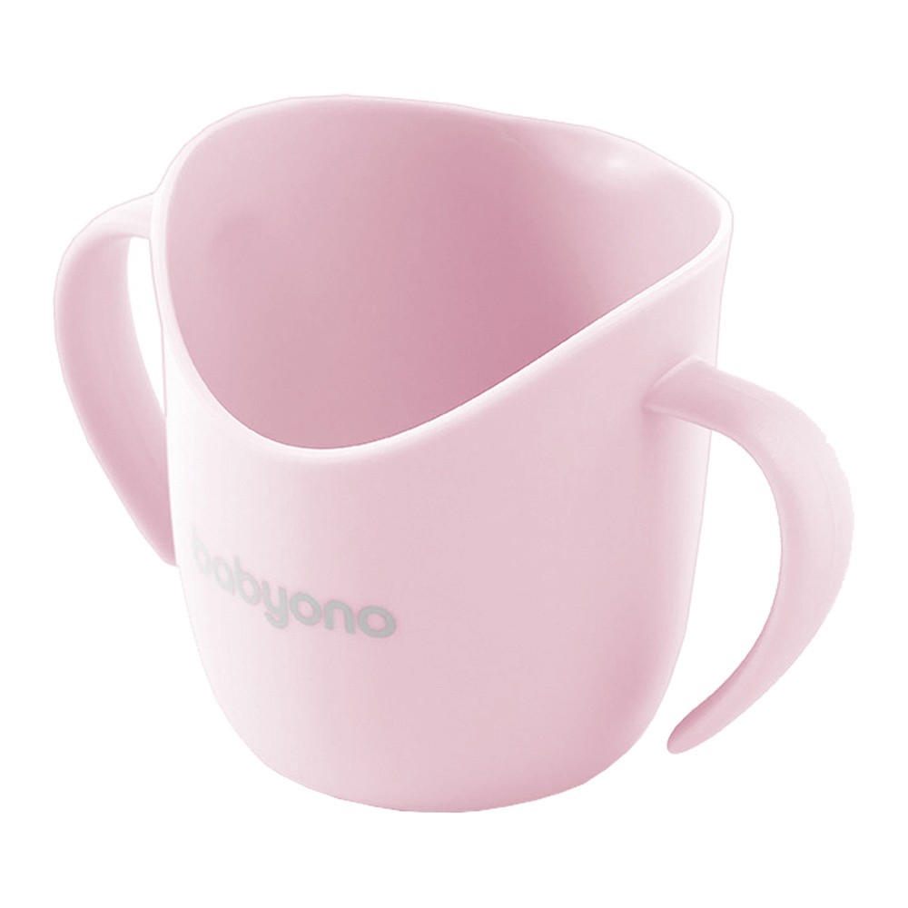 Babyono Ergonomiczny kubek treningowy Flow różowy 120 ml