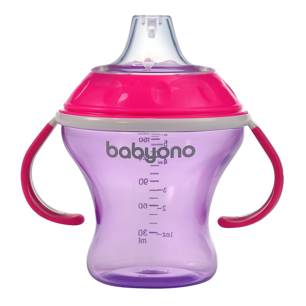 Kubek niekapek z miękkim ustnikiem 180ml - różowy