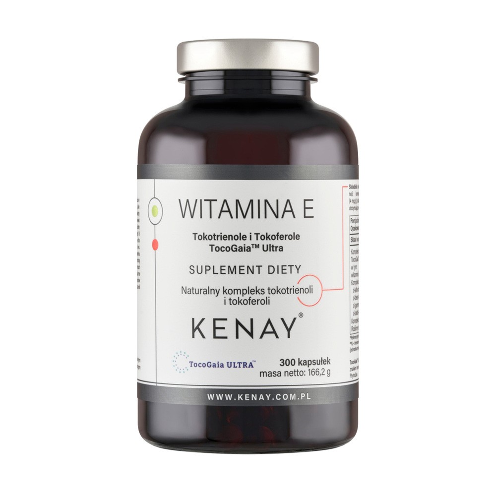Kenay Witamina E Tokotrienole i Tokoferole TocoGaia Ultra (300 kaps.)