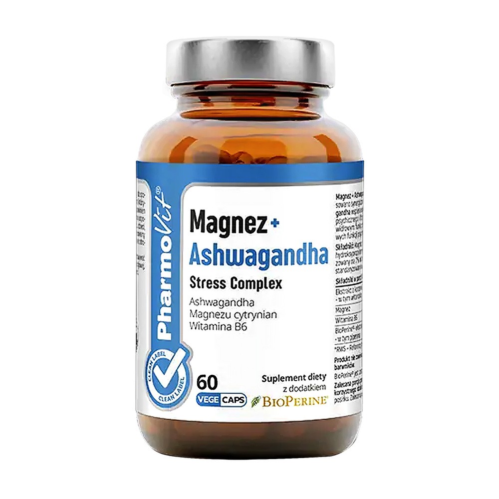 Pharmovit Magnez + Ashwagandha Suplement diety 60 kaps.