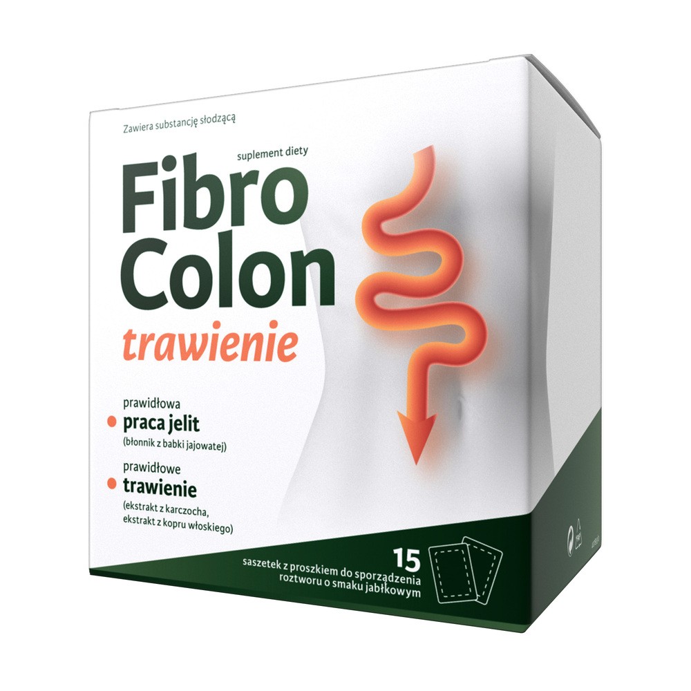 Suplement diety, ZDROVIT Fibro Colon trawienie, błonnik, na trawienie 15 saszetek