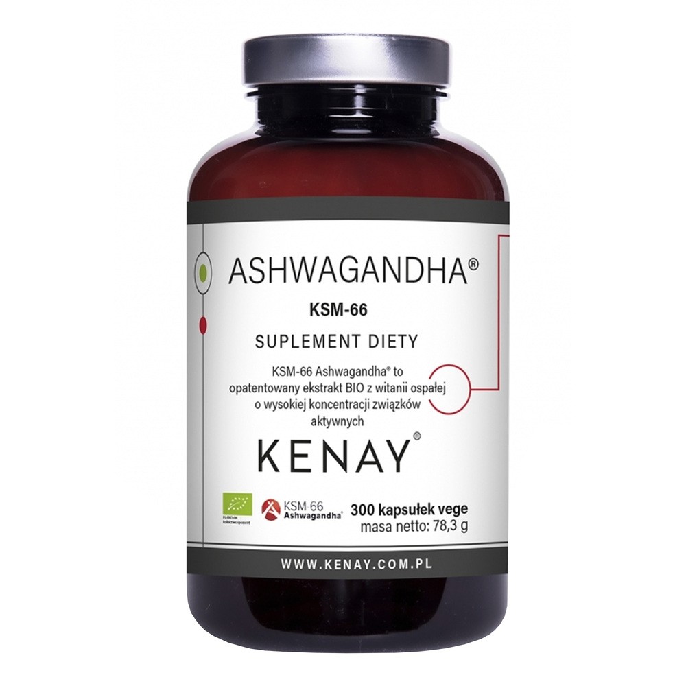 Kenay EKO Ashwagandha KSM-66 suplement diety 300 kaps.