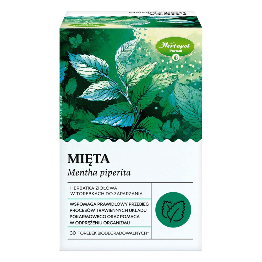 Herbapol Mięta, herbatka ziołowa, 30 saszetek biodegradowalnych