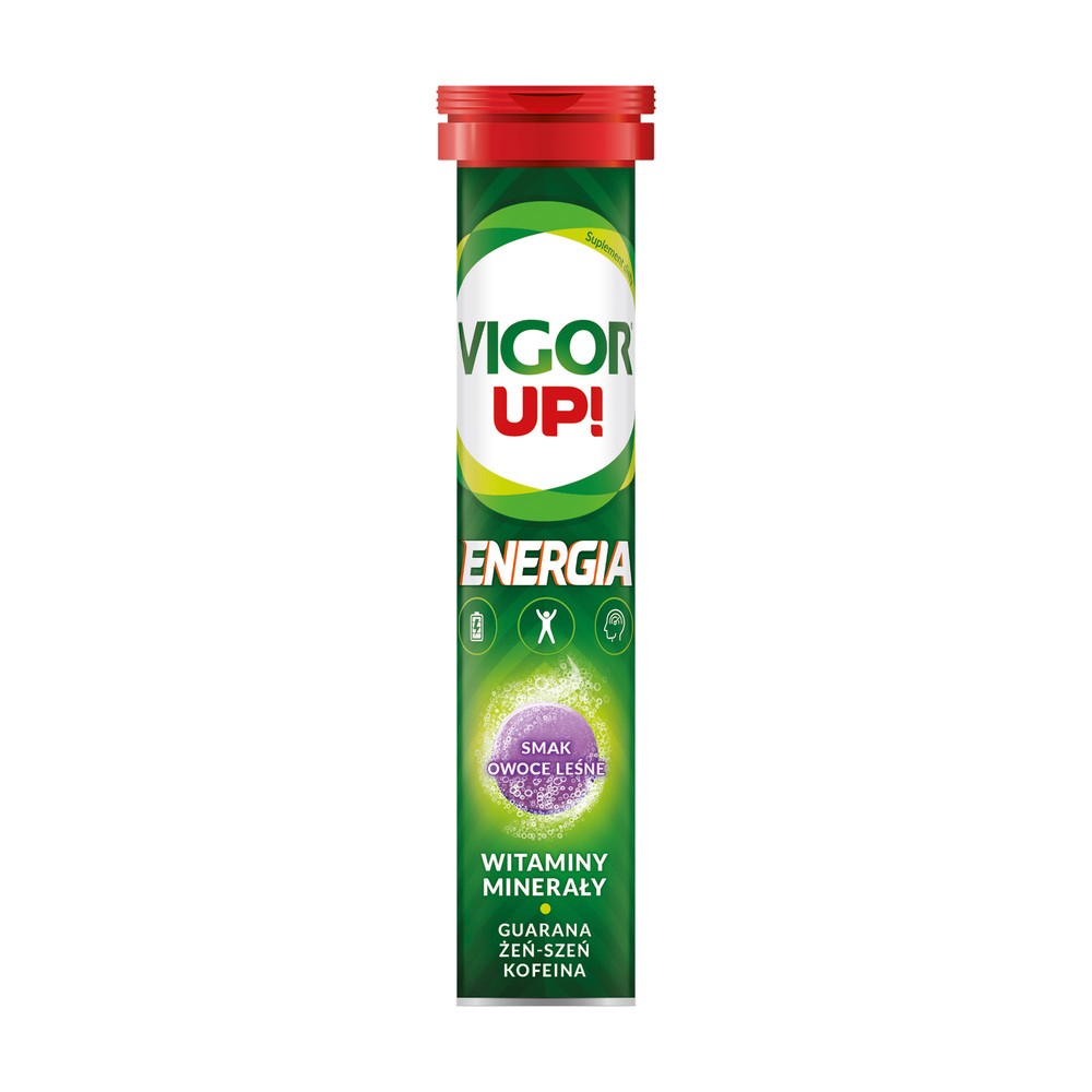 Vigor Up! Energia Tabletki musujące, Smak owoce leśne