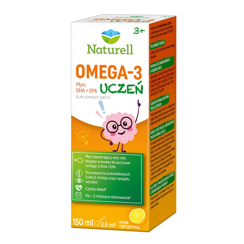 Naturell Omega-3 Uczeń, Płyn