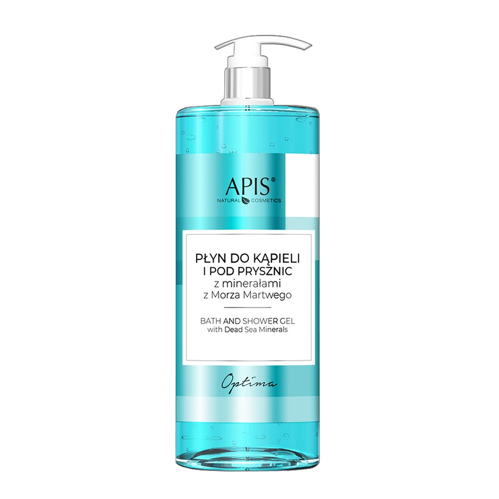 Apis Optima płyn do kąpieli i pod prysznic z minerałami z Morza Martwego 1000 ml