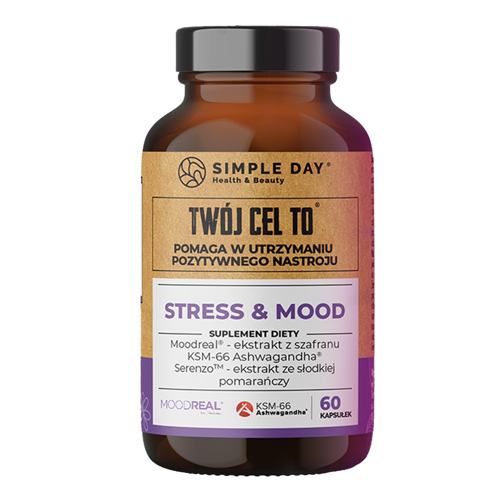 Simple Day, Stress & Mood, Suplement diety, 60 kaps.