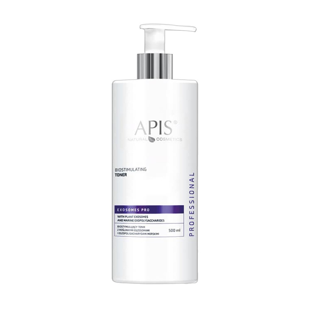 APIS PROFESSIONAL EXOSOMES PRO BIOSTYMULUJĄCY TONIK DO TWARZY Z ROŚLINNYMI EGZOSOMAMI 500ML