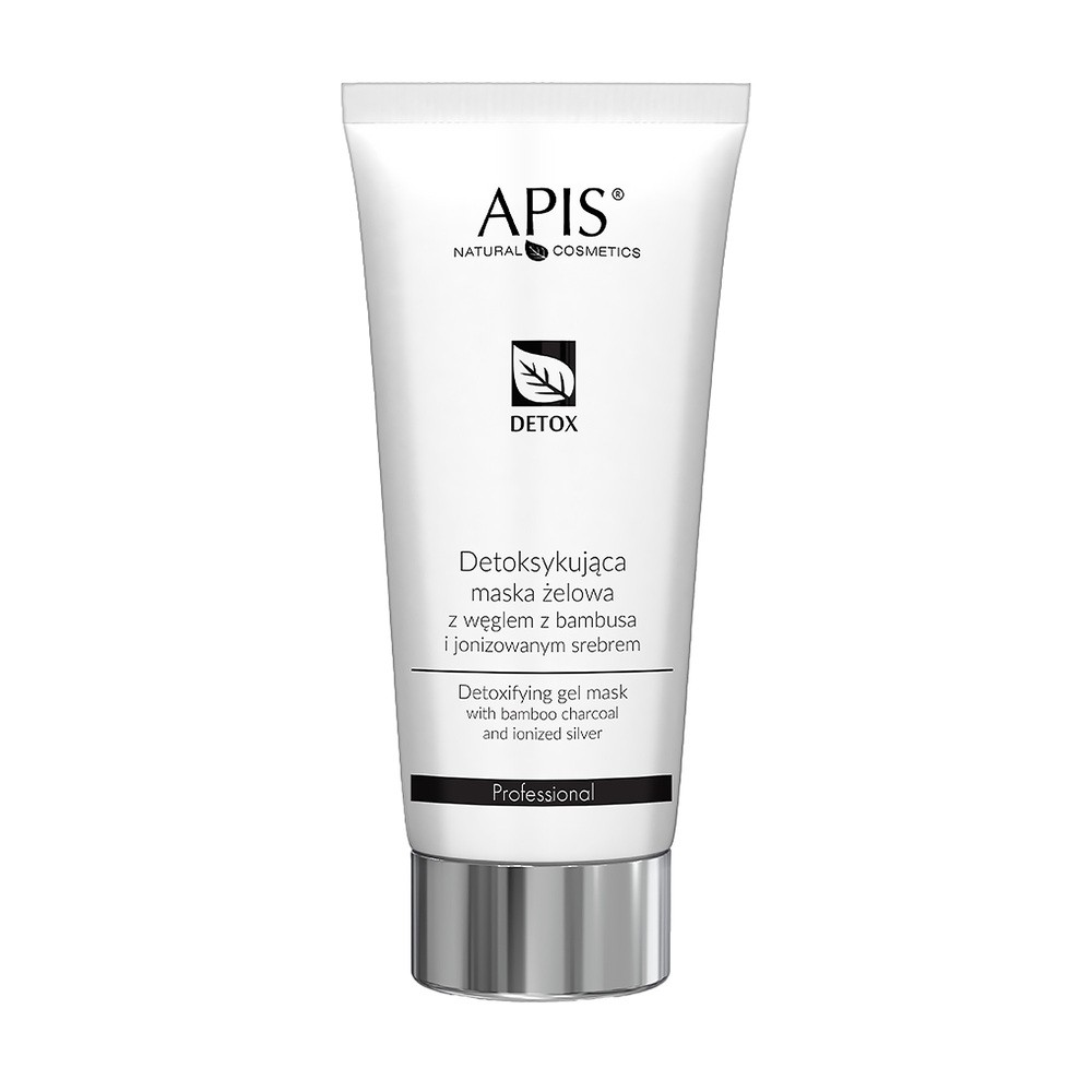 Apis Professional Detox Detoksykująca Maska Żelowa z Węglem z Bambusa i Jonizowanym Srebrem, 200ml