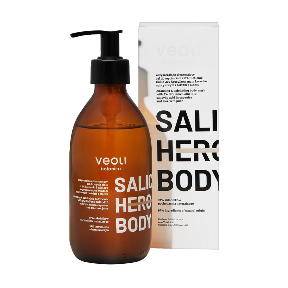 VEOLI Salic Hero Body Oczyszczająco-złuszczający żel do mycia ciała z kwasem salicylowym, 280ml
