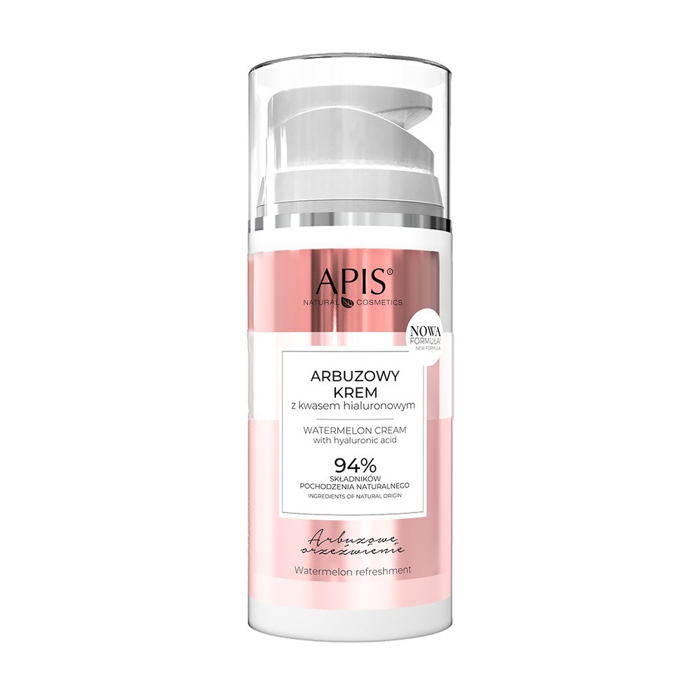 Apis Arbuzowe Orzeźwienie, Arbuzowy krem do twarzy z kwasem hialuronowym 100ml 23-0079
