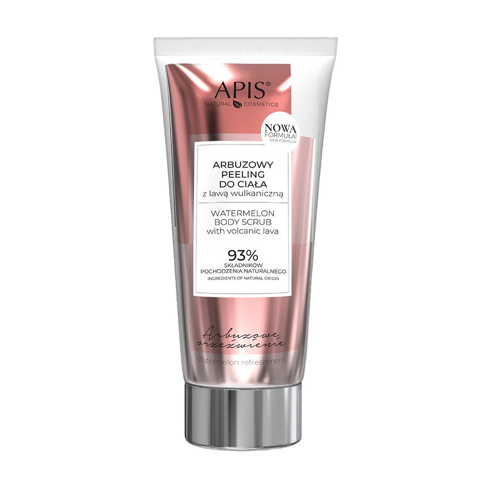 Apis ACTIVESHOP ARBUZOWE ORZEŹWIENIE, ARBUZOWY PEELING DO CIAŁA Z LAWĄ WULKANICZNĄ 200 ML