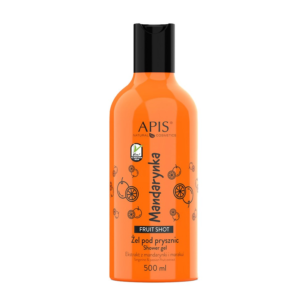 Apis Fruit Shot Mandarynkowy żel pod prysznic, 500ml