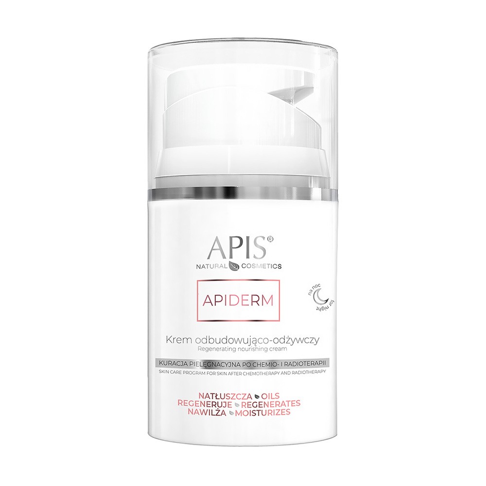 Apis Apiderm, Krem odbudowująco-odżywczy do twarzy na noc, 50ml