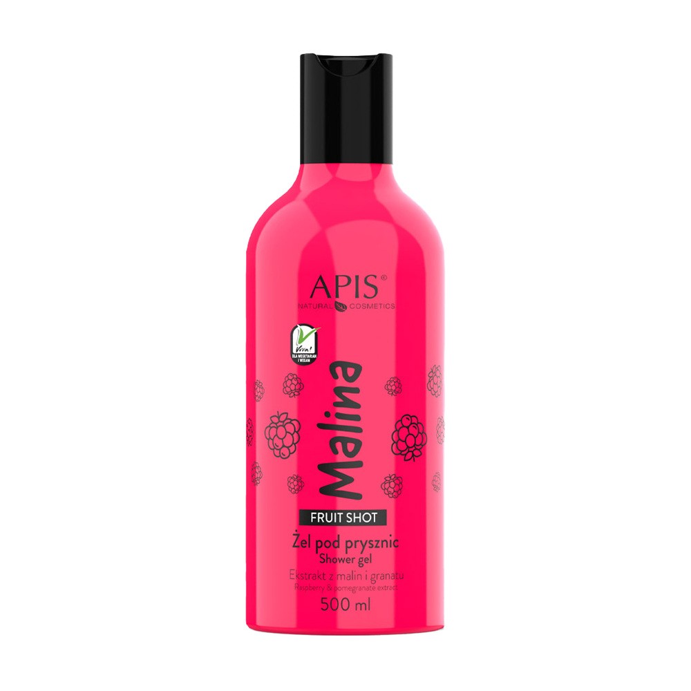 Apis Fruit Shot Malinowy żel pod prysznic, 500ml