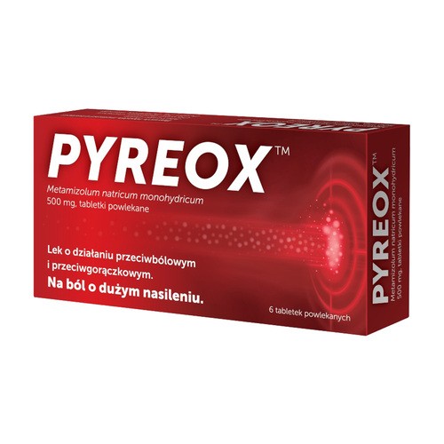 Pyreox 500 mg, 6 tabletek powlekanych