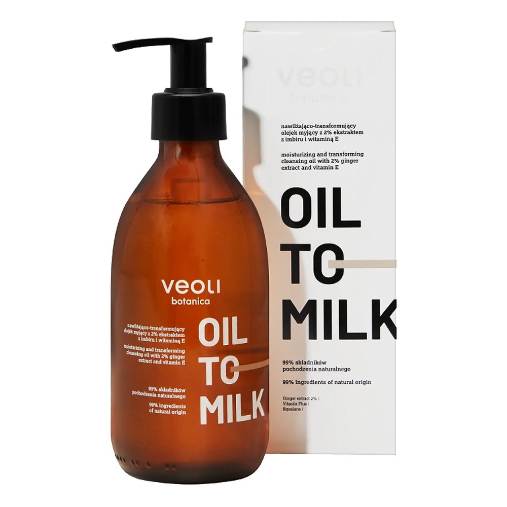 VEOLI Oil To Milk Nawilżająco-transformujący olejek myjący do ciała z ekstraktem z imbiru, 290ml