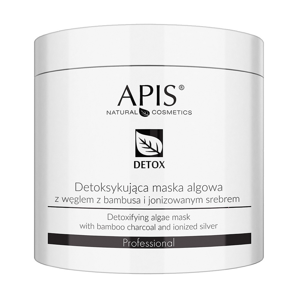 Apis DETOX Maska algowa detoksykująca z węglem z bambusa i jonizowanym srebrem 200g 10-0978