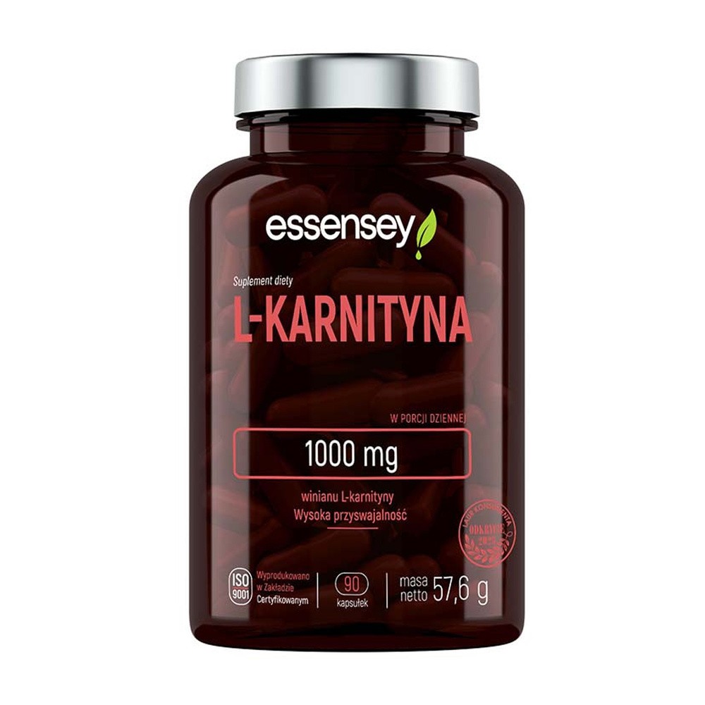 Spalacz tłuszczu lipotropowy ESSENSEY L-Karnityna 90 k (5902114043537)