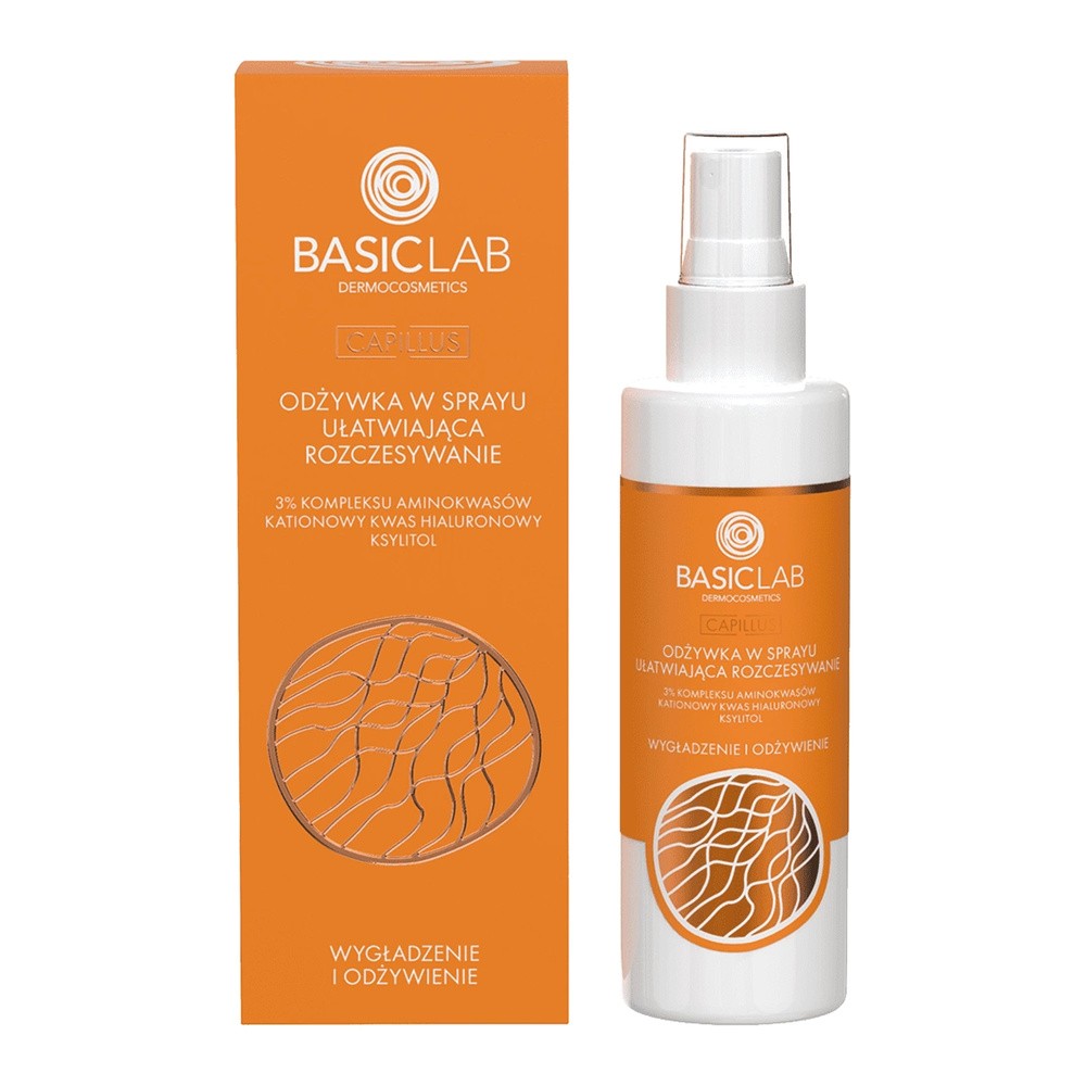 Basiclab Odżywka do włosów w sprayu, ułatwiająca rozczesywanie 160 ml