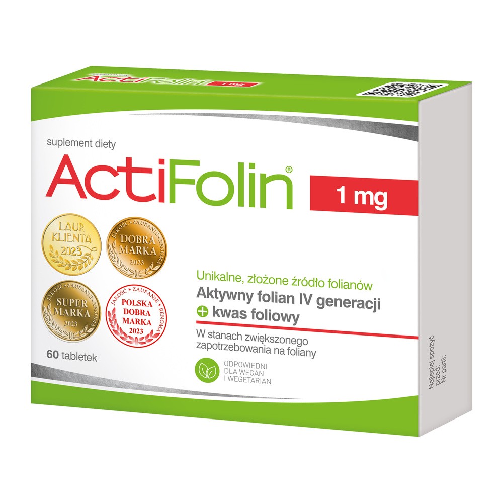 Actifolin 1 mg Tabletki powlekane