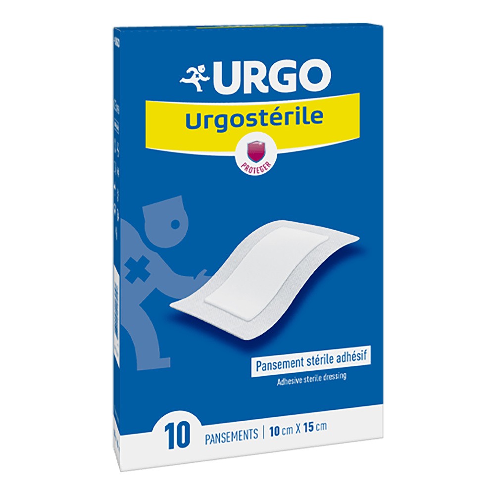 URGO Urgosterile Sterylny opatrunek samoprzylepny 10 cm x 15 cm, 10 sztuk