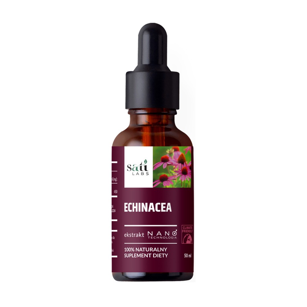 Sati Labs, Nano Echinacea, krople, 50 ml