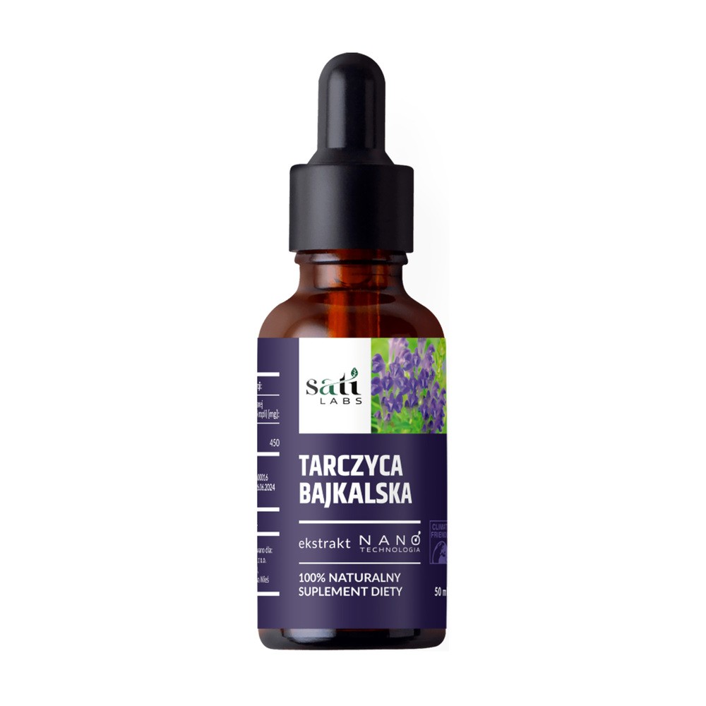 Sati Labs, Nano Tarczyca Bajkalska, krople, 50 ml