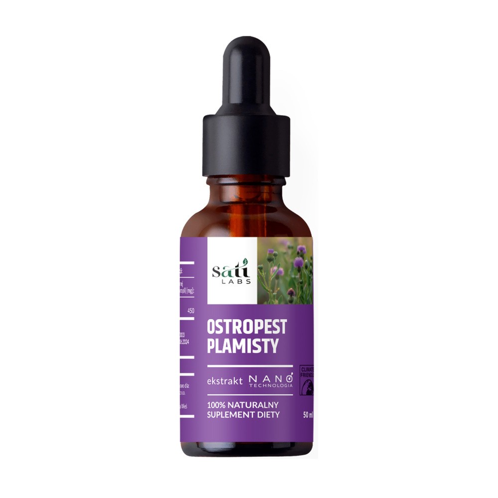 Sati Labs, Nano Ostropest, krople, 50 ml