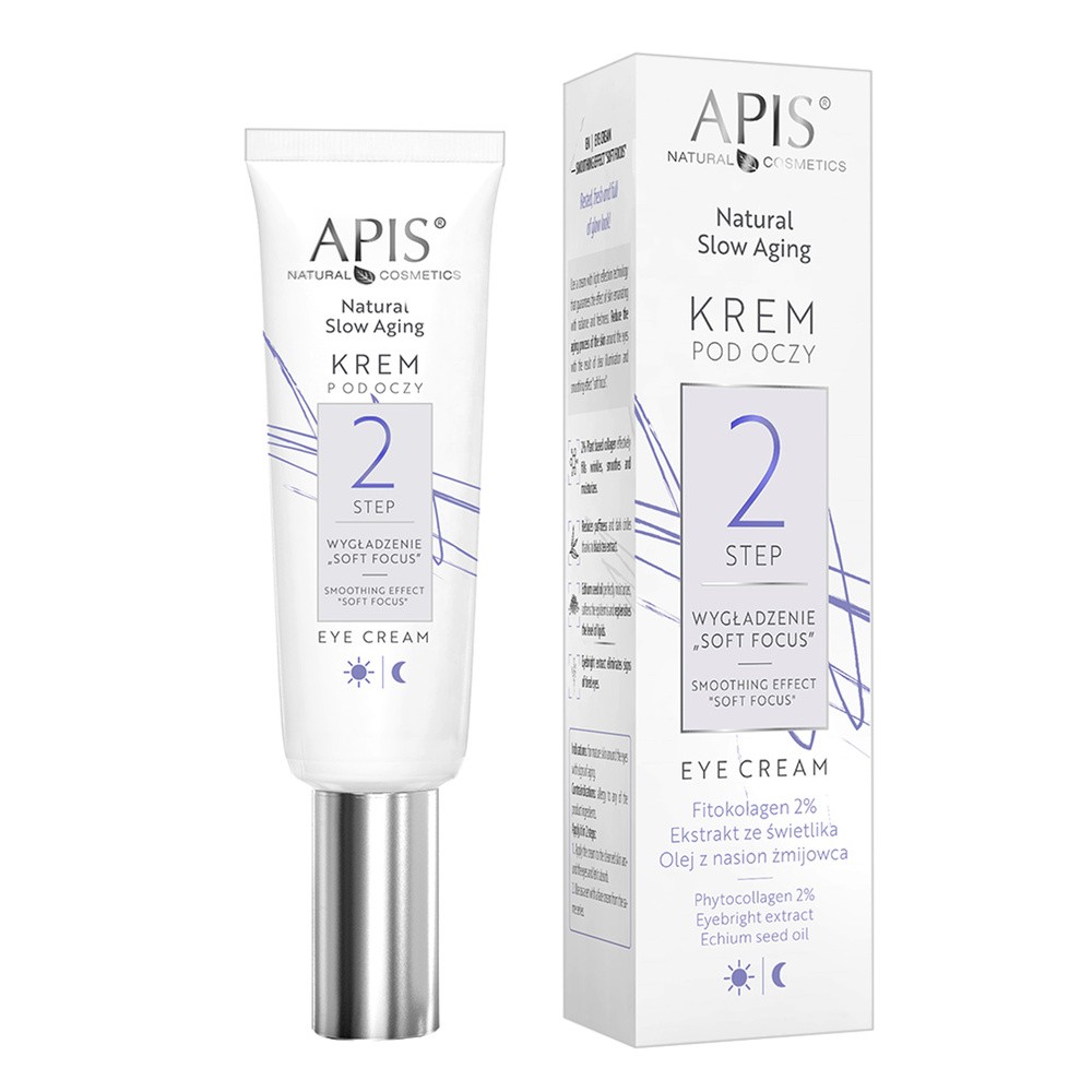 APIS Natural Slow Aging Krem Pod Oczy Wygładzenie ,,SOFT FOCUS” Step 2 15ml