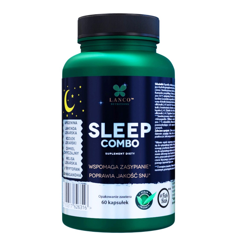 SLEEP Combo - Tabletki na sen PREMIUM - 60 kaps