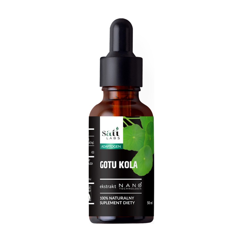 Sati Labs, Nano Gotu Kola, krople, 50 ml