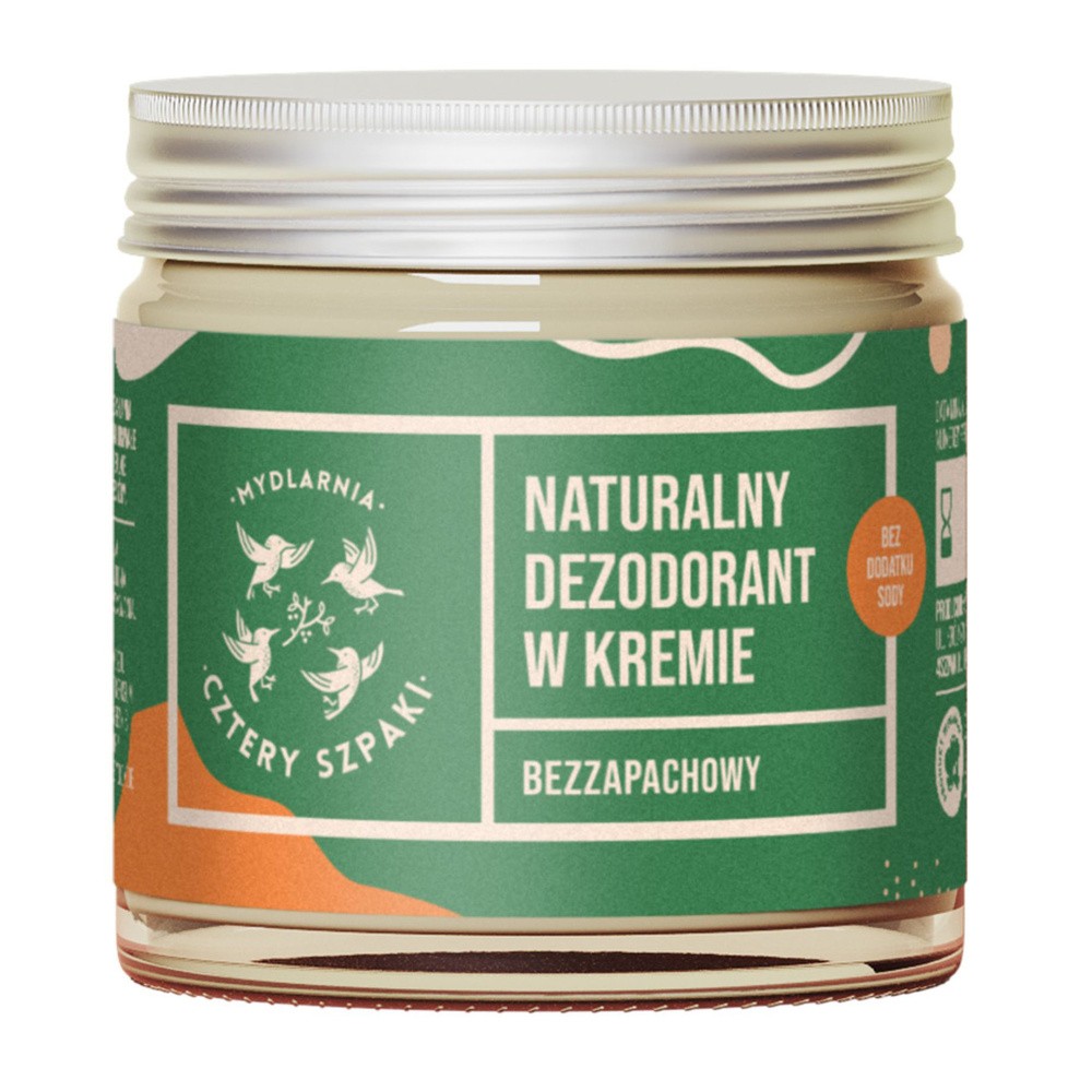 4szpaki Delikatny dezodorant w kremie bezzapachowy 60 ml 459A-8847B