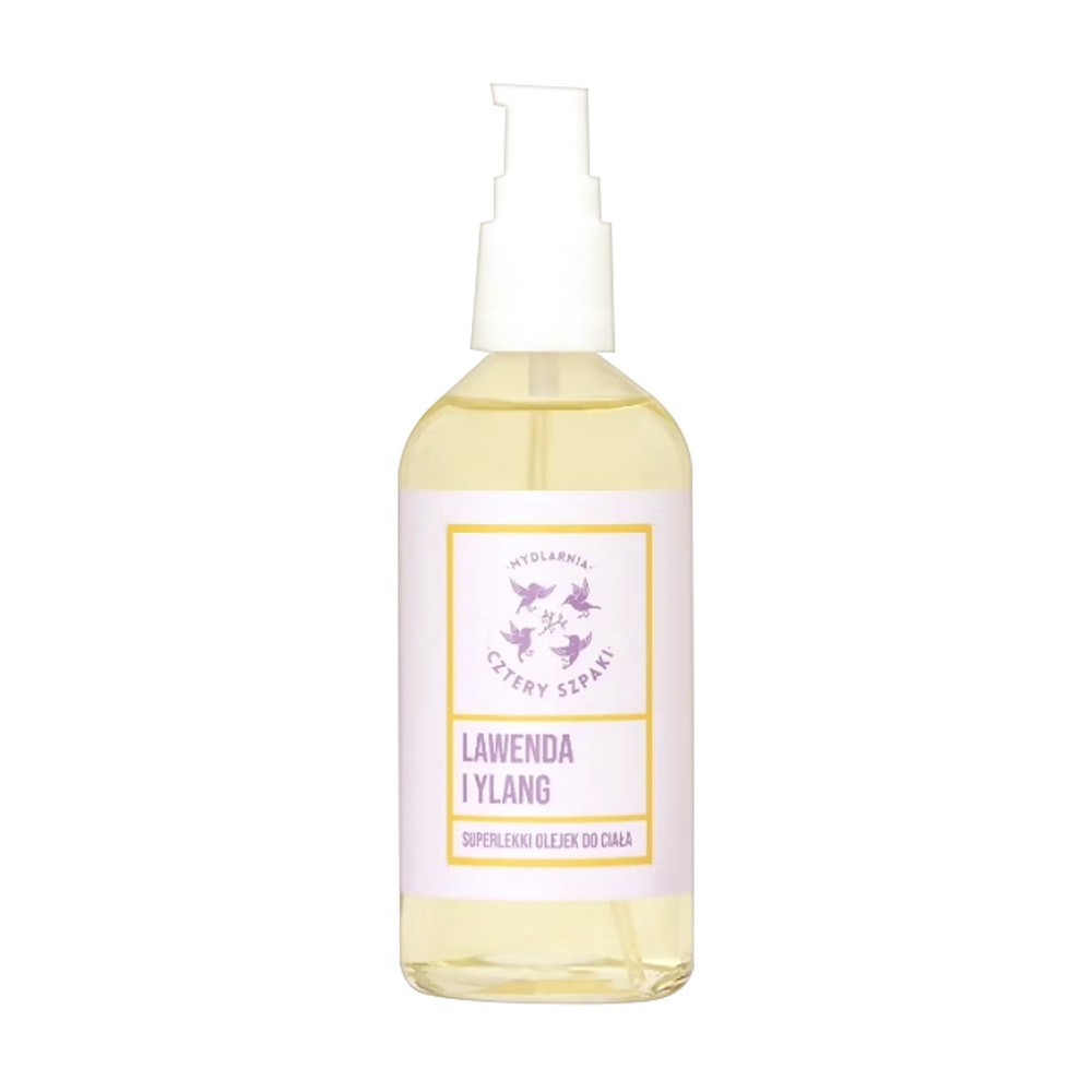 MYDLARNIA CZTERY SZPAKI MYDLARNIA CZTERY SZPAKI SUPELEKKI OLEJEK DO CIAŁA LAWENDA I YLANG 100ML