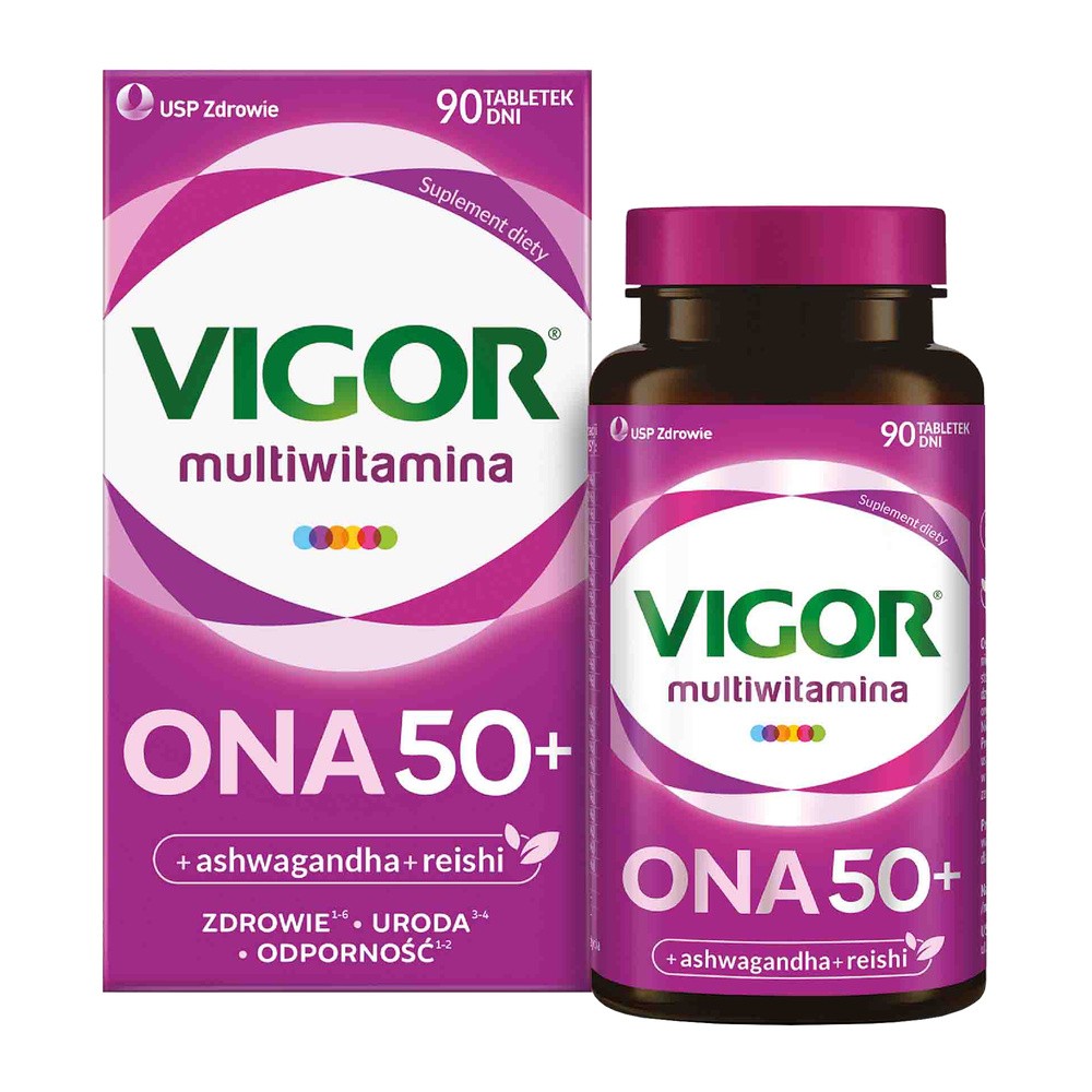 Vigor Multiwitamina Ona 50+, 90 tabletek