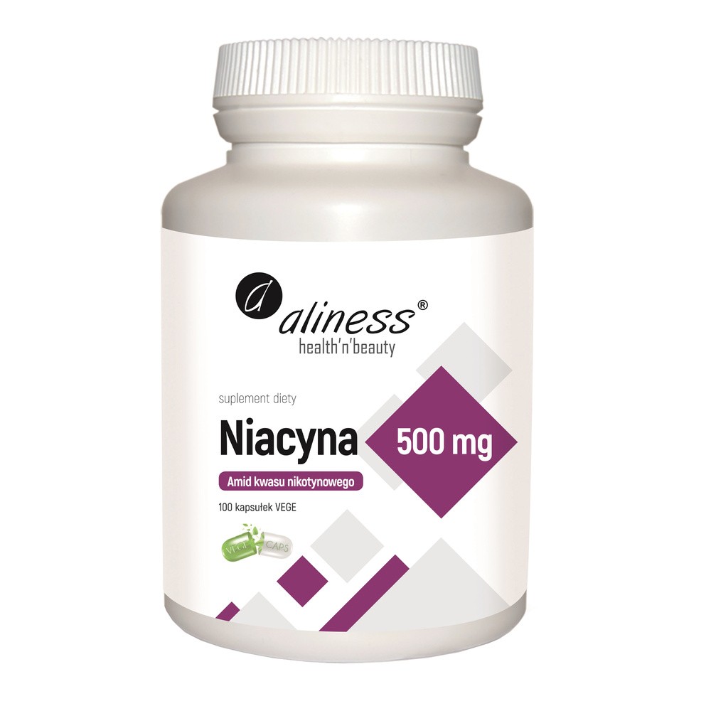 MEDICALINE Aliness Niacyna amid kwasu nikotynowego 500 mg - 100 kapsułek A580772